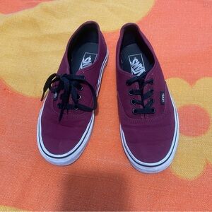 Vans Women's Dark Maroon Sneakers